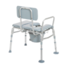 Combination Padded Transfer Bench_Commode-backview