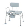 Combination Padded Transfer Bench_Commode-frontview