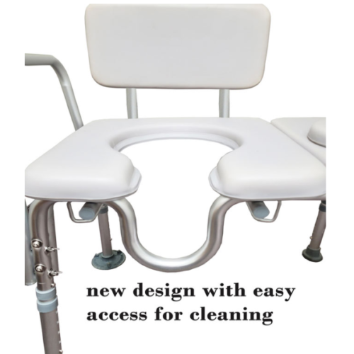 Padded Transfer Commode Chair: MHPTCM - Rehab Medical Mobility