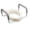Premium Raised Toilet Seat with Removable Arms