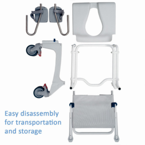 Ocean Commode Aquatec Ocean Ergo XL Shower Commode with Collection Pan, Lid, and Pan ...