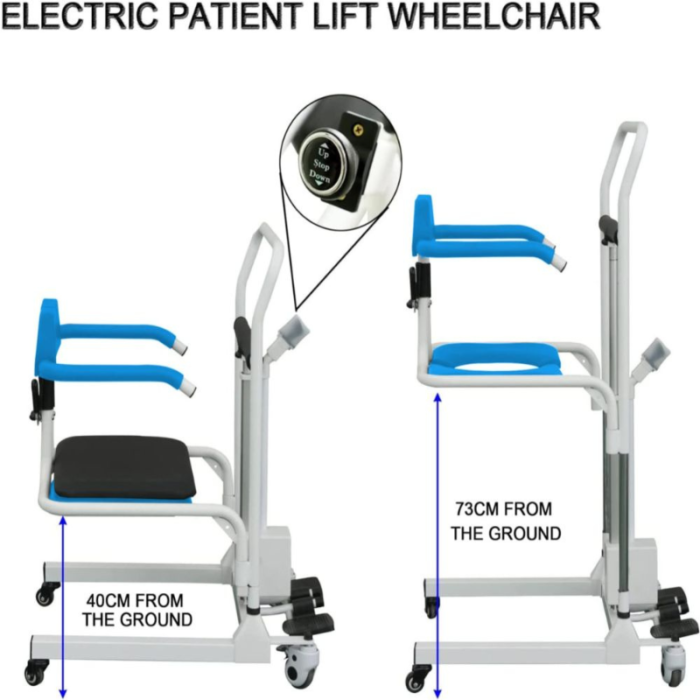 4-in-1 Multifunctional Electric Lift Transfer, Shower, & Commode Chair