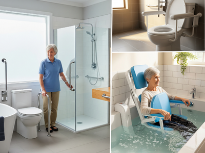 Bathroom safety equipment for elderly and disabled individuals